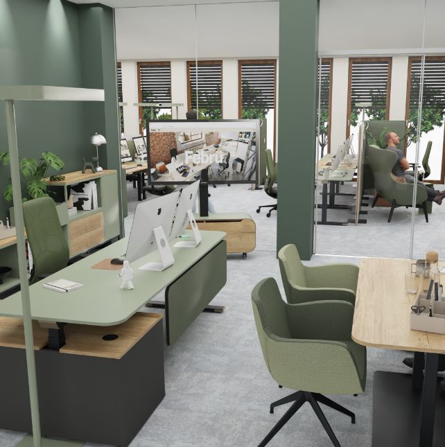 3D-Planung eines Büros