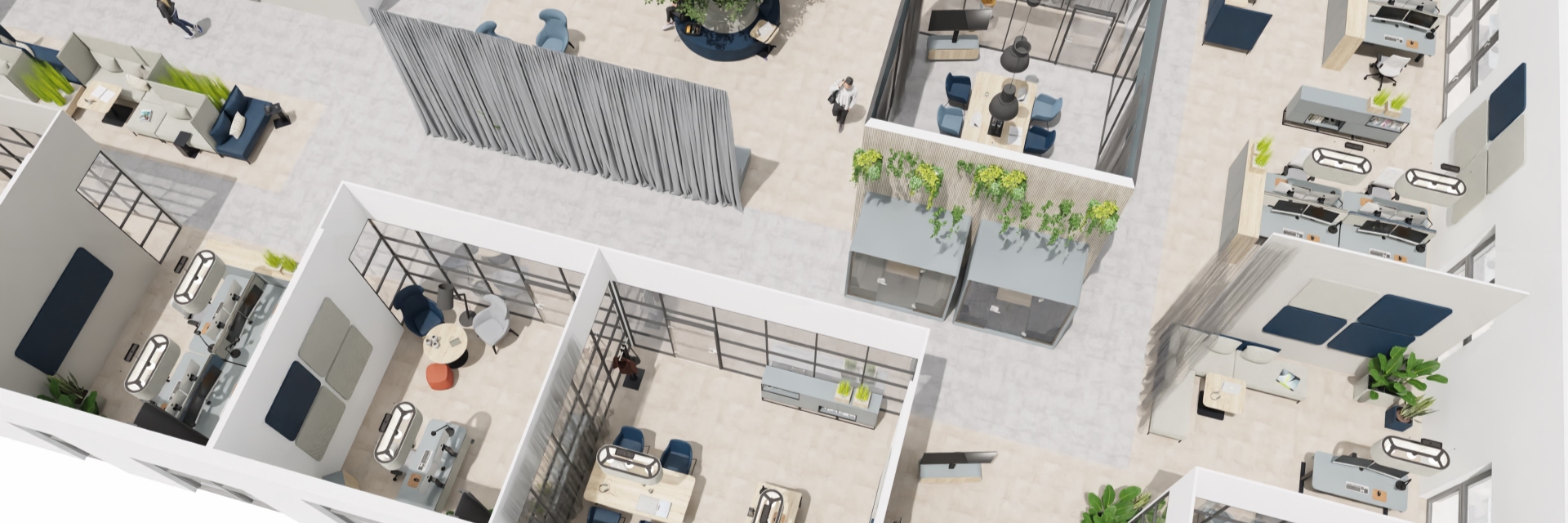 Verschiedene Möglichkeiten, Raum-in-Raum-Systeme im Büro umzusetzen