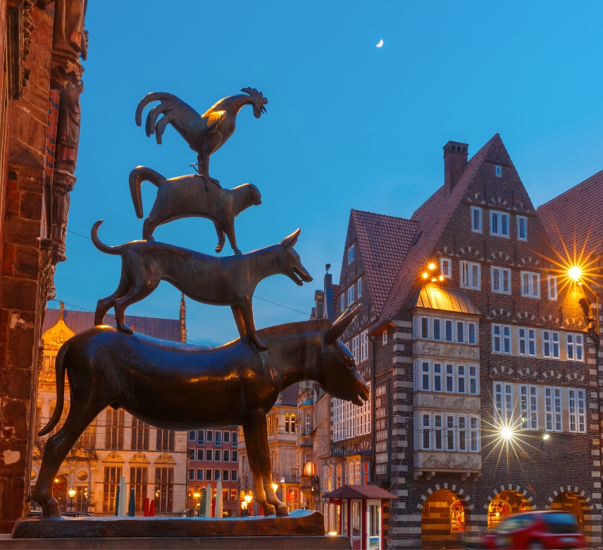 Bremer Stadtmusikanten Statue in Bremen