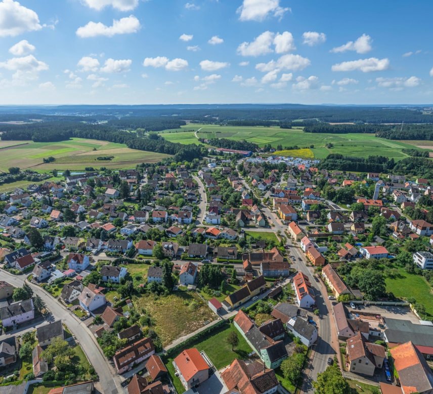 Blick auf Neuendettelsau