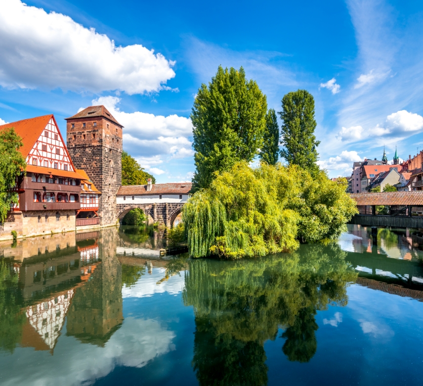 Henkersteg und Weinstadel in Nürnberg