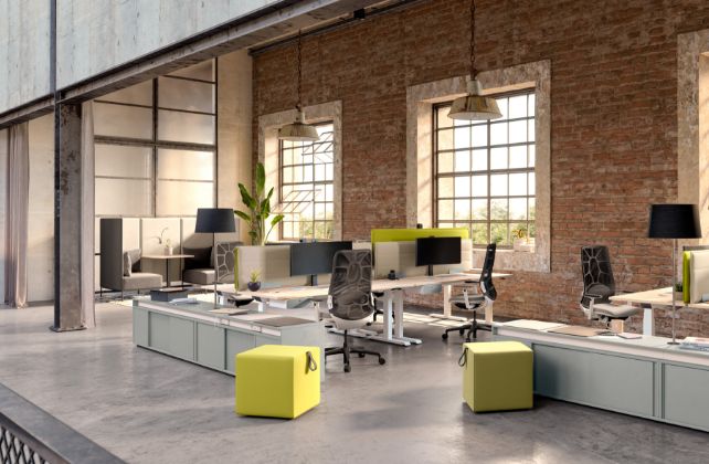 Modern eingerichtetes Büro