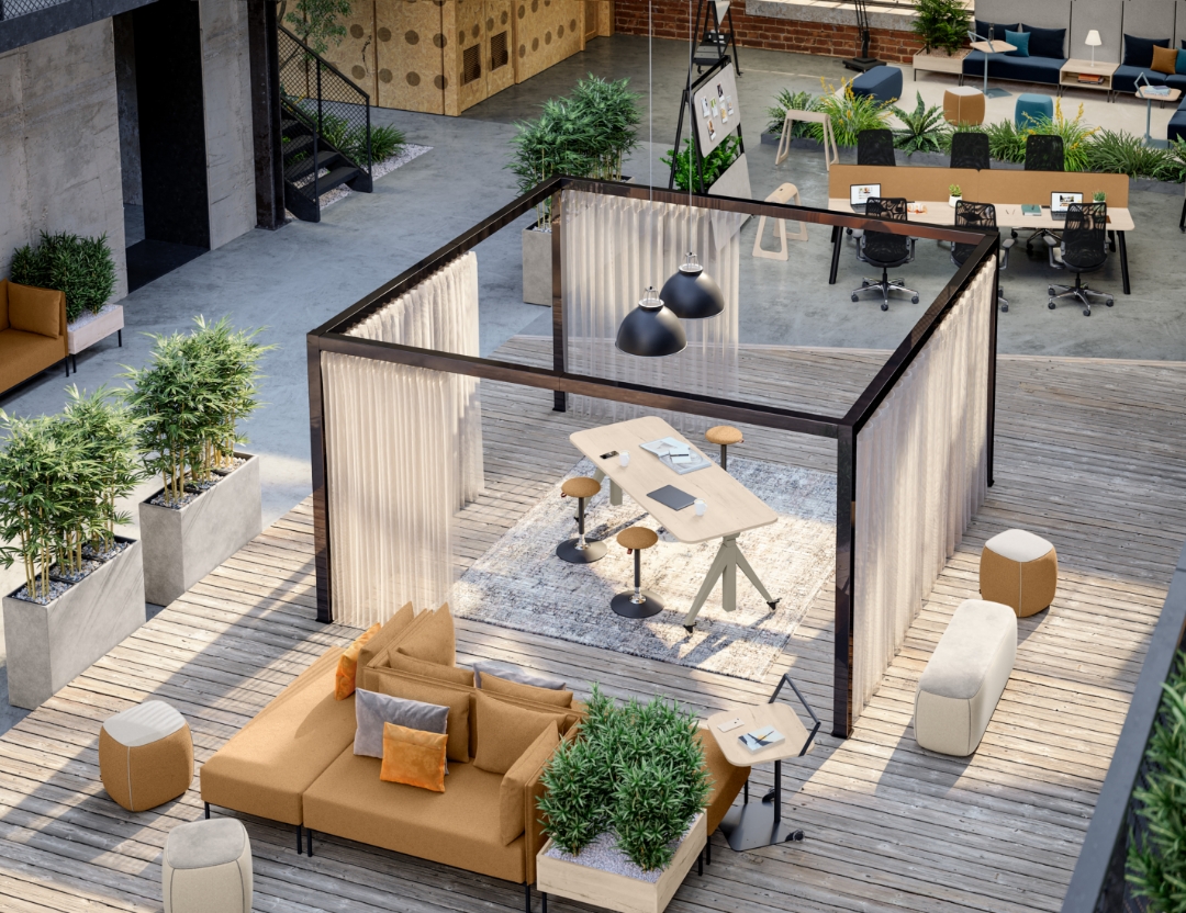 Raum-in-Raum-System im Büro